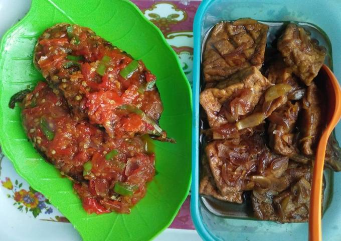 Paket 1 : Sambal Goreng Ikan Bandeng + Tahu Goreng Kecap