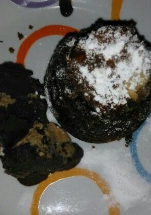 Una foto de Volcán de chocolate