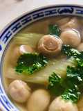 🌱 Canh Nấm Mỡ Cần Tây Chay (Vegan)