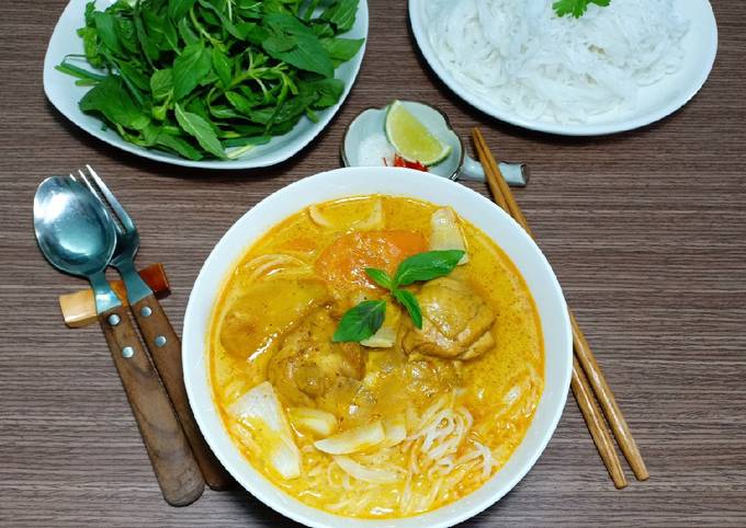 Cach Lam Mon Bun Ca Ri Ga Của Diepngocnguyen Cookpad