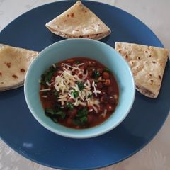 A picture of Black Chana Masala.