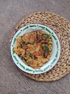 Foto resep Telur dadar bayam maizena