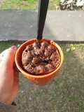 Torta en taza de chocolate de cereal