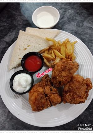 A picture of Chicken Broast With French Fries.