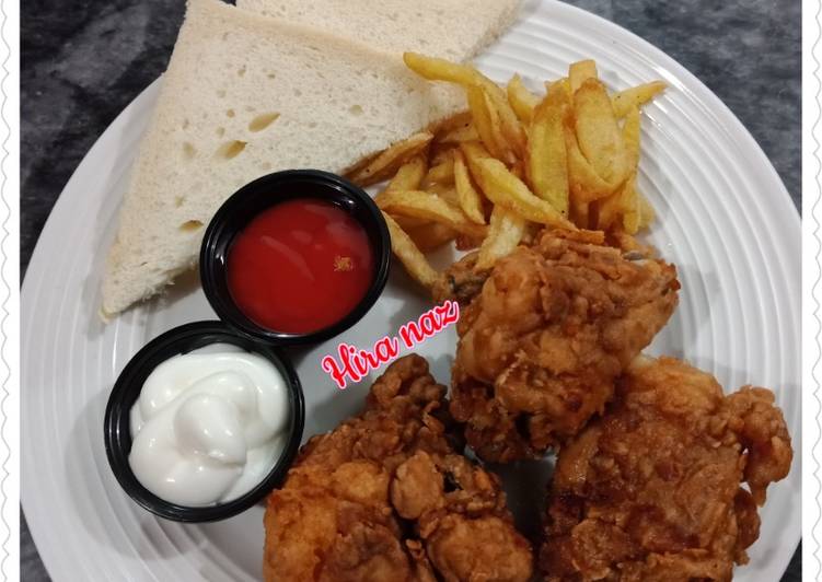 The BEST of Chicken Broast With French Fries