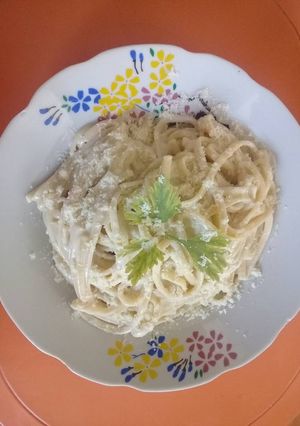 Una foto de Pasta 4 quesos