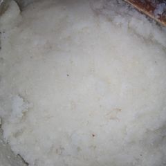 A picture of Recooked ugali.