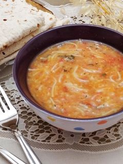 عکسی از دستور سوپ ورمیشل قرمز