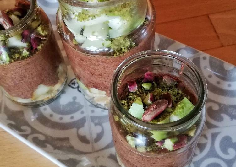 Mousse all'acquafaba, con cioccolato e pere 🌷