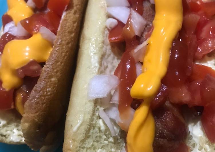 Hot Dogs Con Tocino Receta De Lupita Hernandez Cookpad