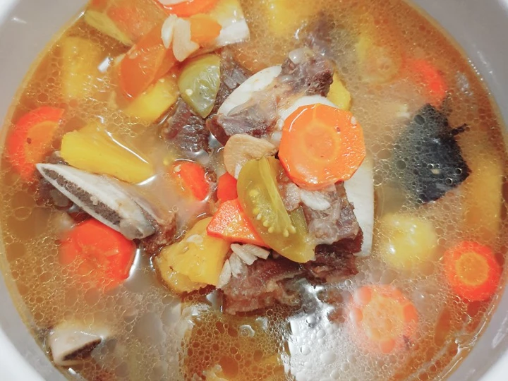 Cara Gampang Menyiapkan Resep Asem asem iga sapi Anti Ribet, Enak Banget