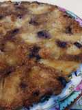 Torta invertida de manzana y uvas 🍇 con avena