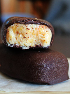 Una foto de 🍑Helado de melocotón y chocolate🍑
