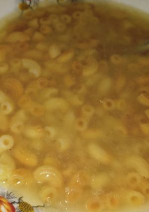 صورة لوصفة شوربة مكرونه