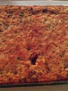 A picture of Mexican Cornbread.