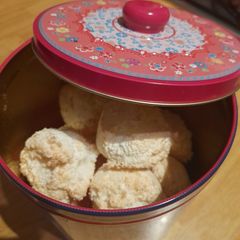 A picture of Coconut Macaroons, so simple. Only 3 ingredients.