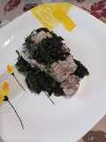 Tonno marinato al Timo con spinaci