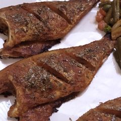 A picture of Baked Fish 🐠🐠.