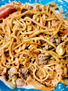 什錦牛肉炒意麵 的食譜成品照片
