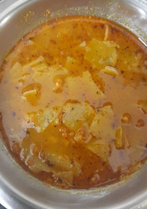 पापड़ बड़ी की सब्जी(Papad ki sabzi recipe in Hindi) रेसिपी मुख्य फोटो