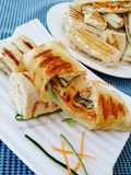 Pinwheel cheese sandwich