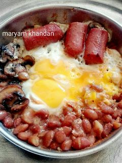 عکسی از دستور صبحانه انگلیسی