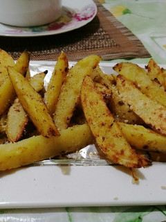 Una foto de Papas crocantes saludables en sartén