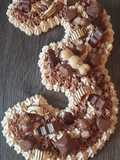 Number cake carambar & chocolat