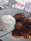 Pollo con papas en BBQ