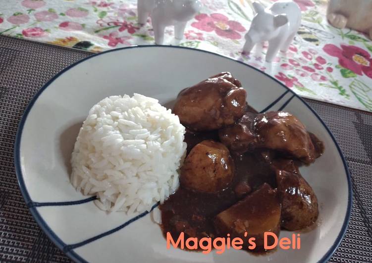 Pollo con papas en BBQ