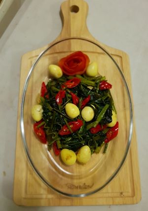 Foto resep Tumis Kangkung Telor Puyuh #BikinRamadanBerkesan