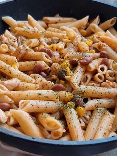 Chilis babos,kukoricás csirkés penne egytálétel 🍾🍾🍾 recept fotója