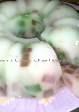 Foto resep puding dadu
