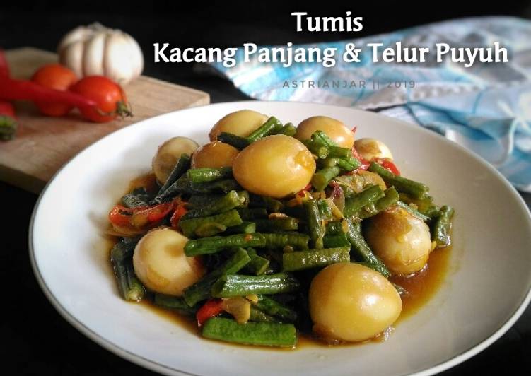 Resep Tumis Kacang Panjang &amp; Telur Puyuh, Lezat Sekali