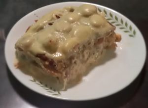 Una foto de Lasagna de plátano