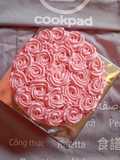 Rose Ombre Cake (base, red velvet Cake)