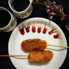 A picture of Oats Apple Kebabs.