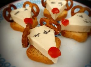 Une photo de Bouchées au fromage, apéritif de Noël