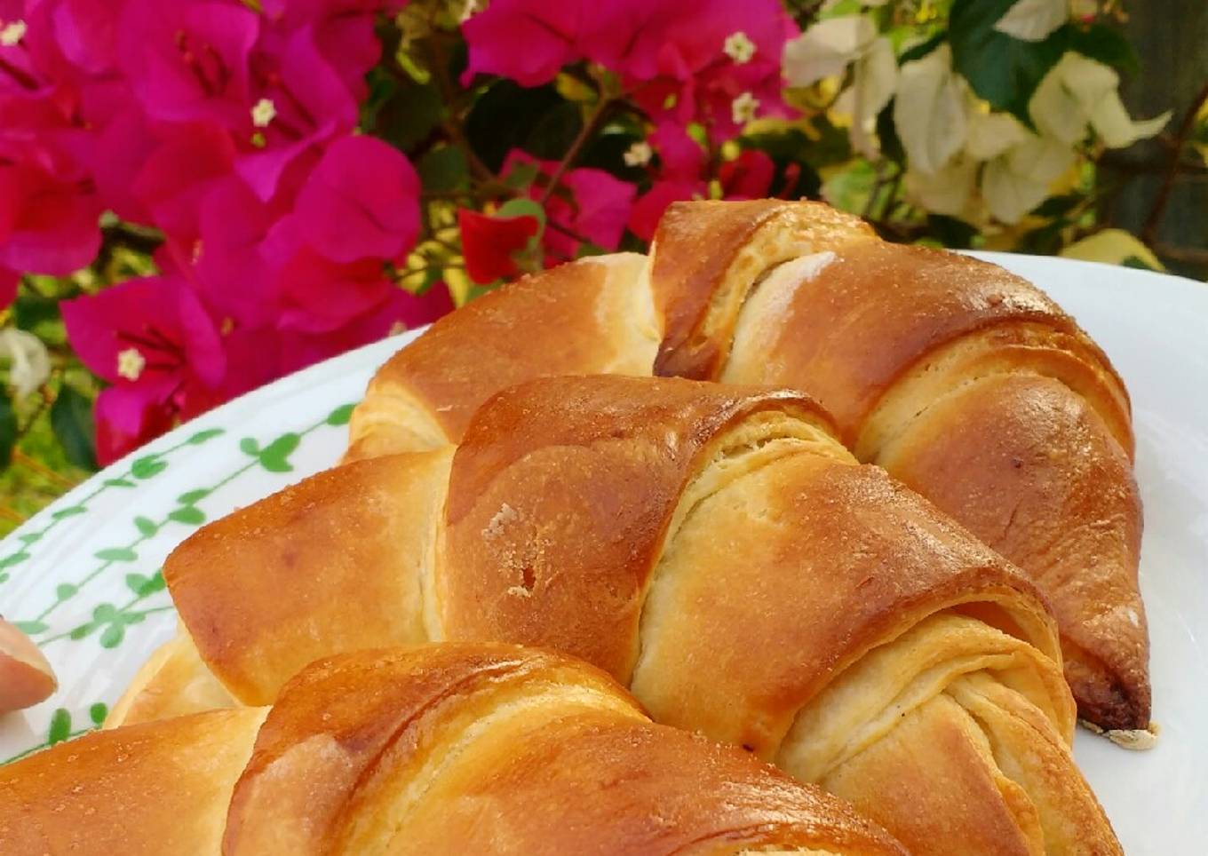Croissant con Masa semi hojaldrada
