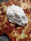 Mini potato and mozz pancakes