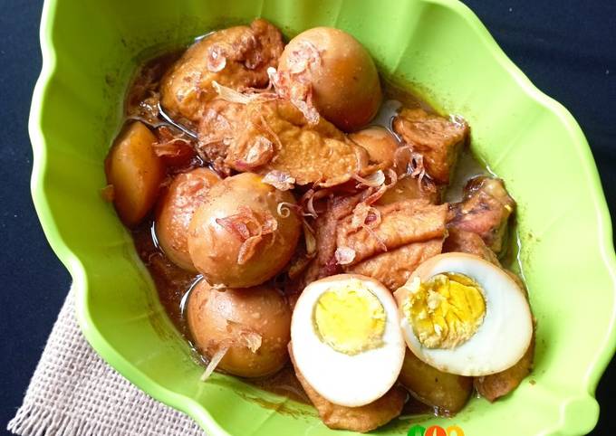 Semur Telur Tahu Kentang