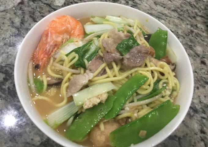 How to Make Speedy Assorted Taiwanese Noodle  Soup 台灣的什錦麵