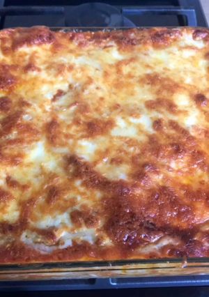 Una foto de Lasaña con lamina de pasta casera