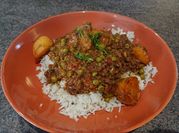 A picture of keema curry