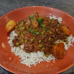 A picture of Beef Keema Curry.