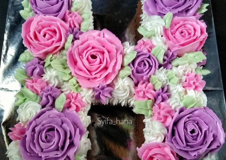 Cara Membuat Monogram / Letter Cake yang Enak