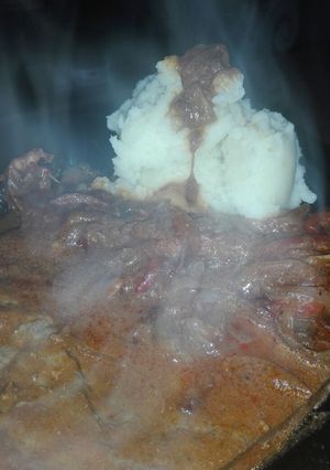 Una foto de Bifes de hígado al disco