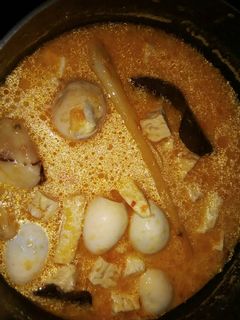 Foto resep Telur Puyuh Tahu Tempe Santan Pedas