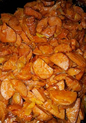 عکسی از دستور سوسیس بندری🌷🌷