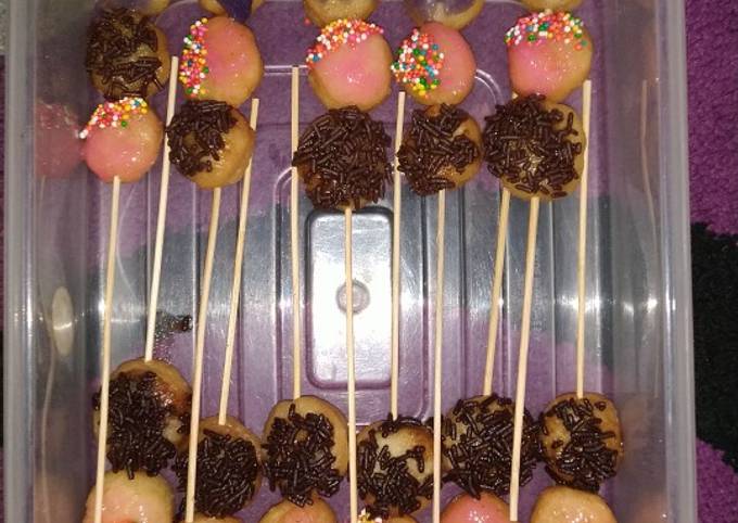 Resep Donat tusuk mini Anti Gagal